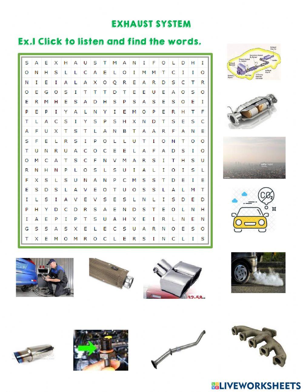 Exhaus System Vocabulary