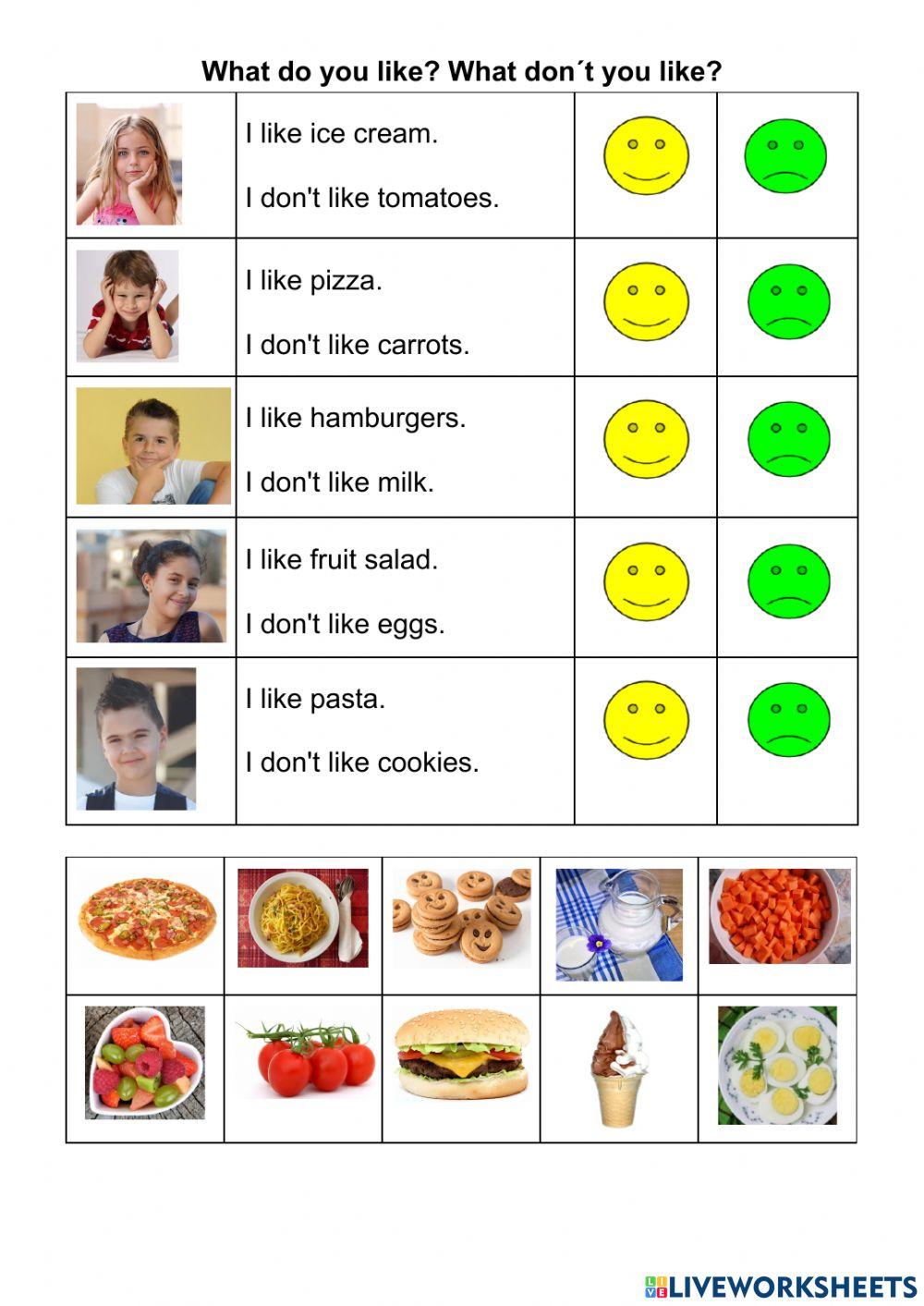 What do you like to eat? What do you like to eat?