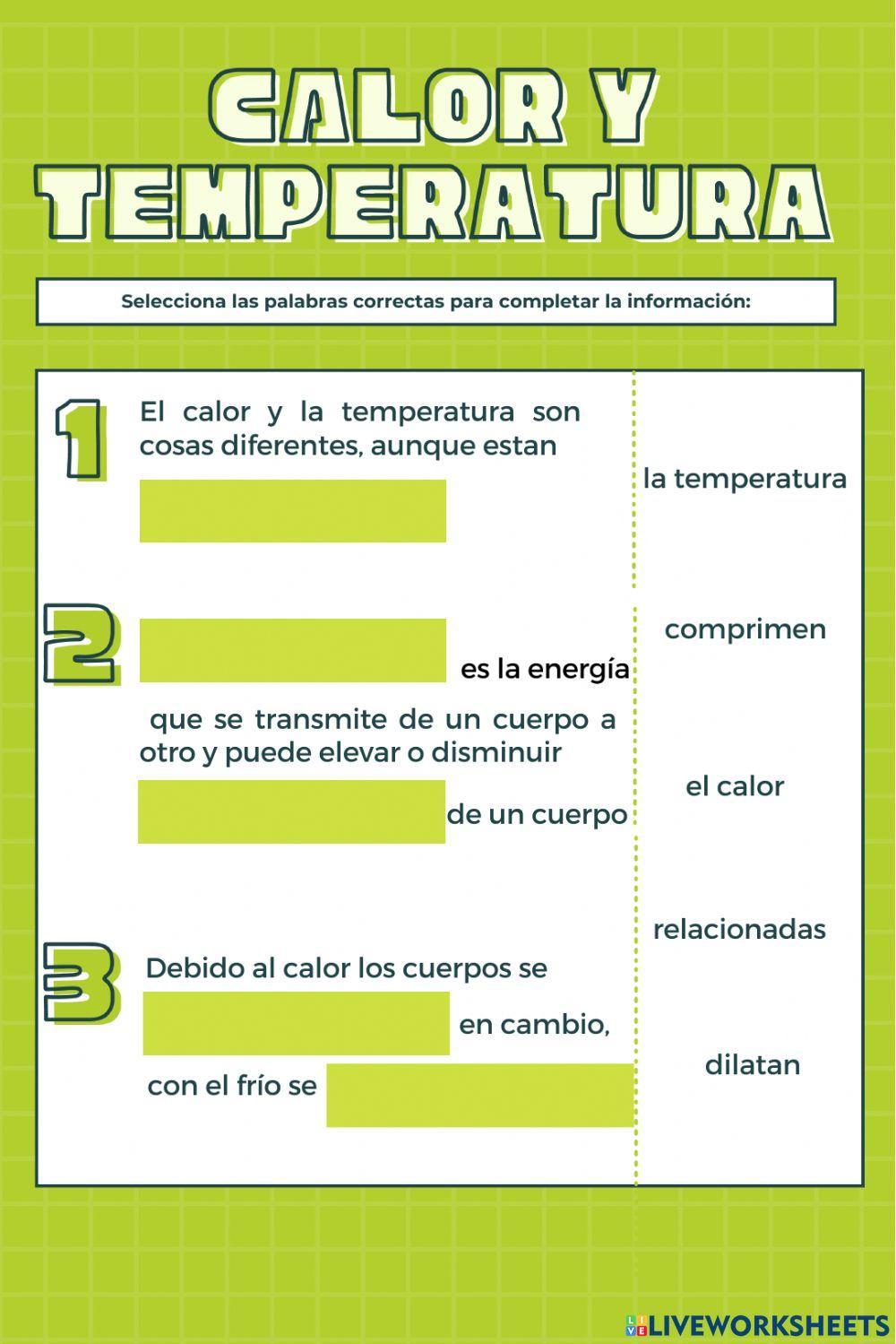 Calor y temperatura