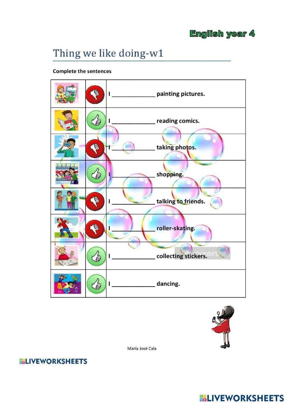 Like+hobbies y actividades