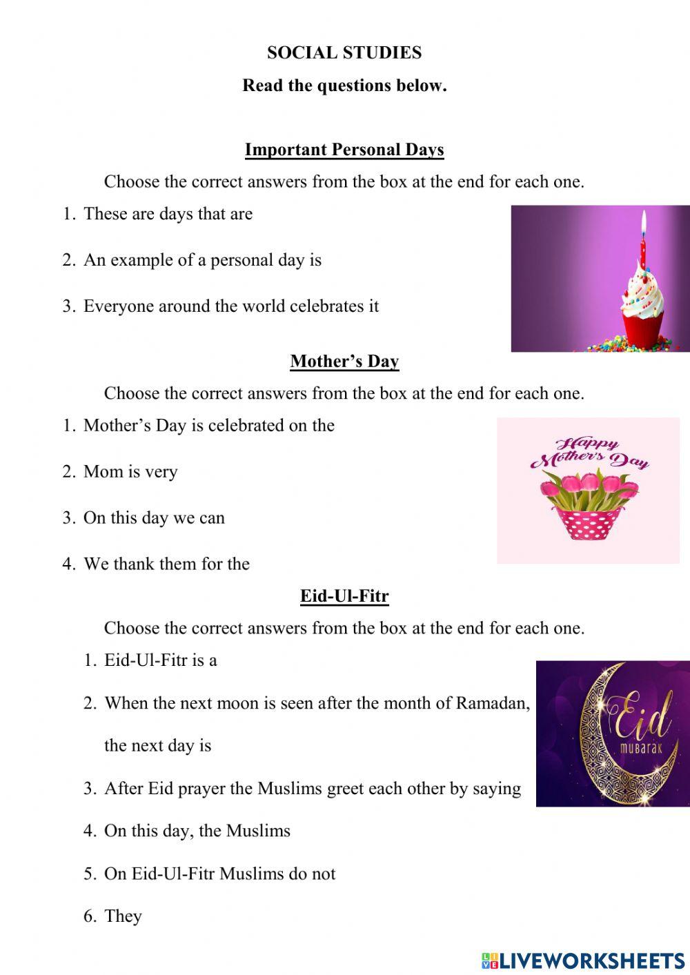 Social Studies & Science Week 5