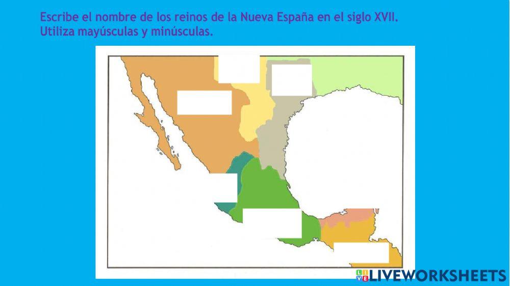 Reinos de Nueva España