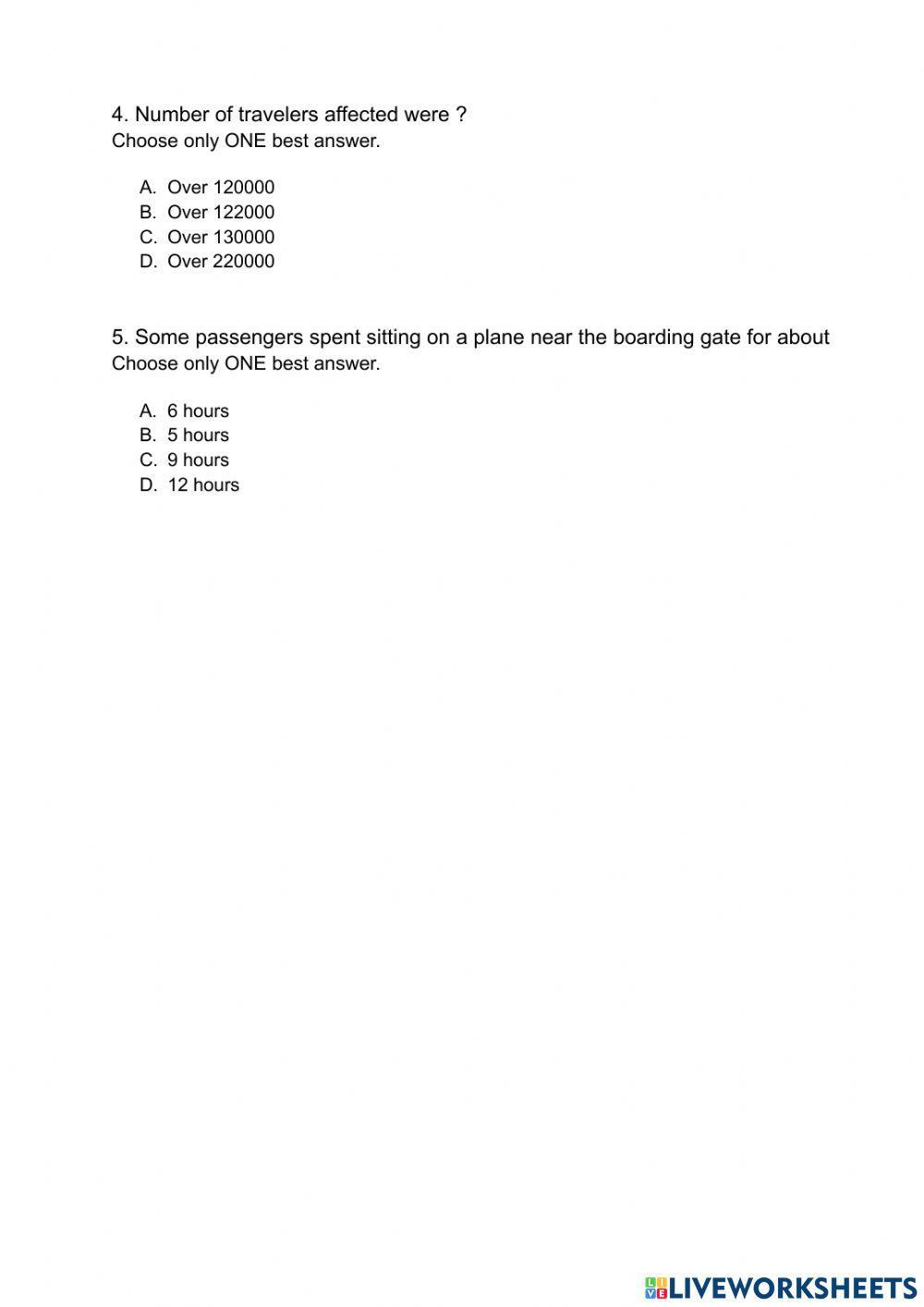 Listening Test 5 Part 4