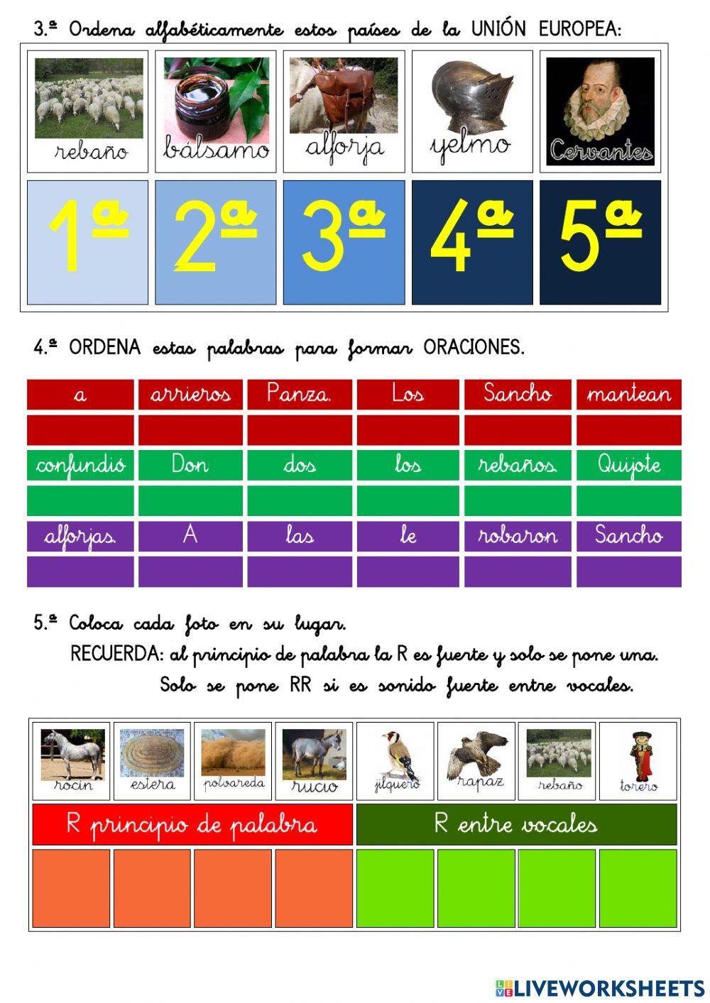 012 D. QUIJOTE comprensión lectora 2º E.P.