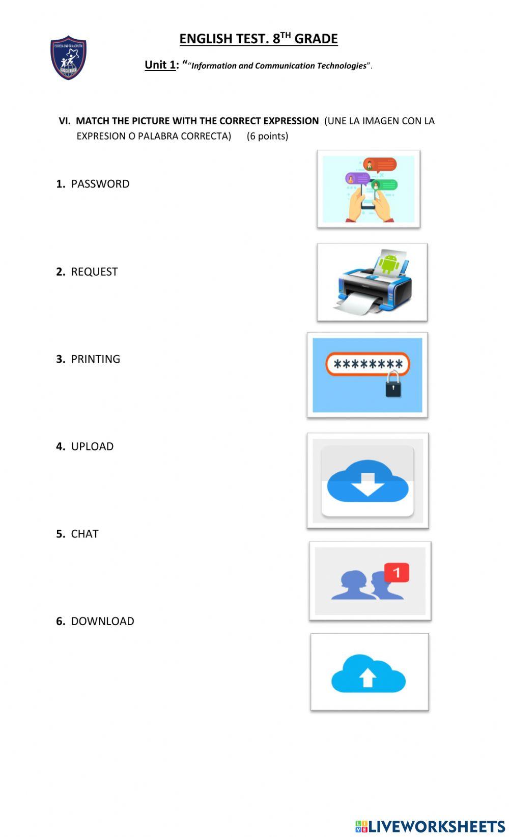English Test 8th grade