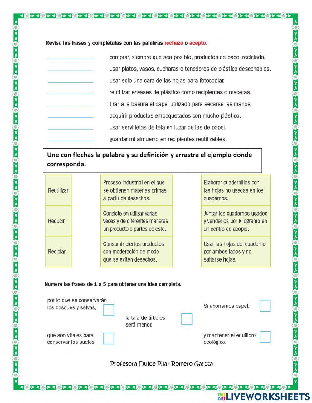 Reciclar materiales Reciclar materiales