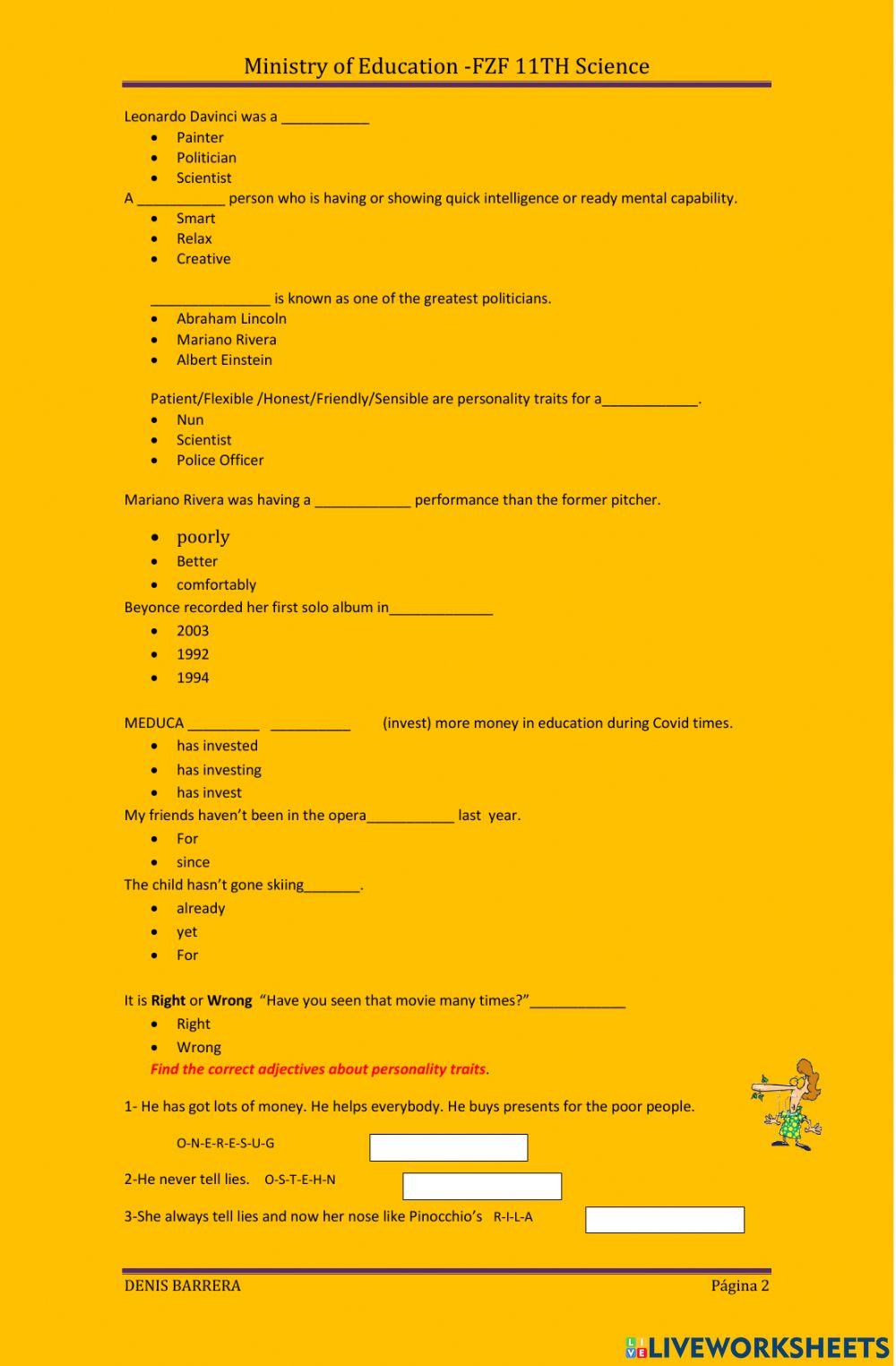 Final  First Term  2021 FZF Science
