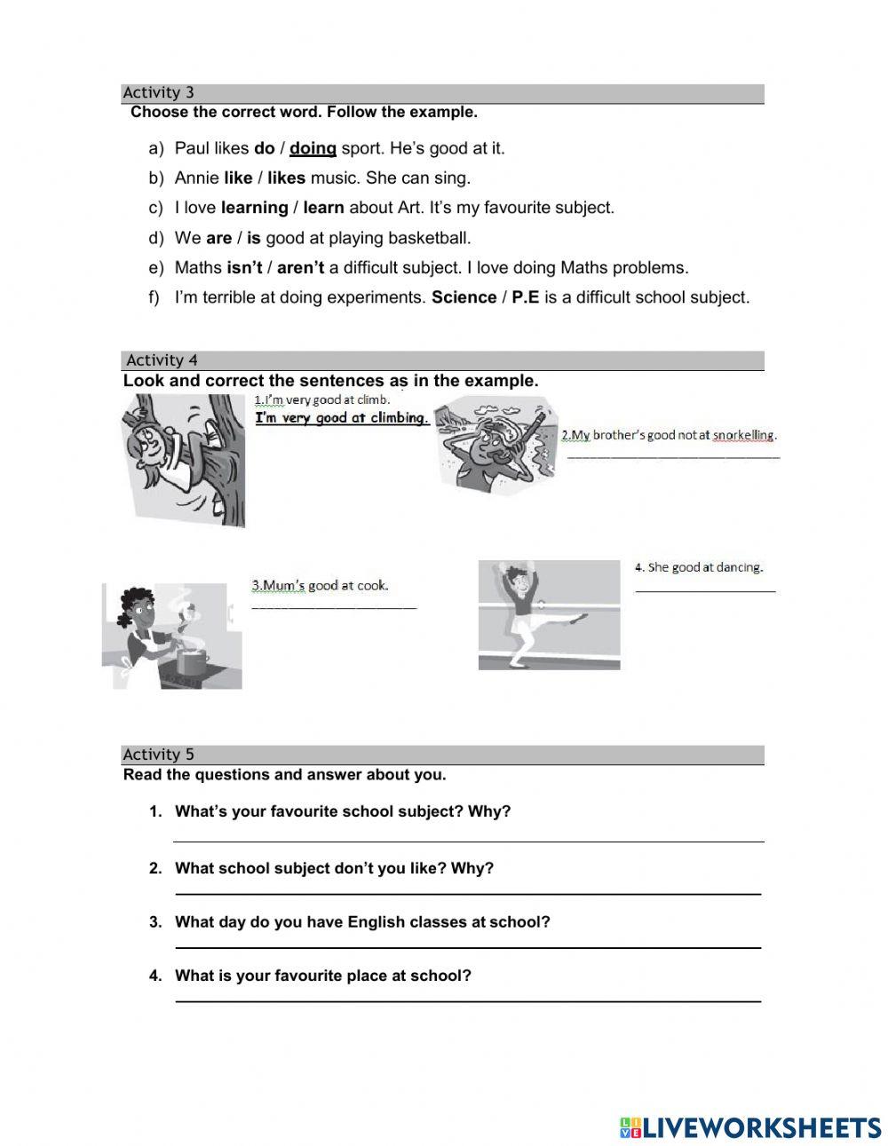 Test for 5th grade B2