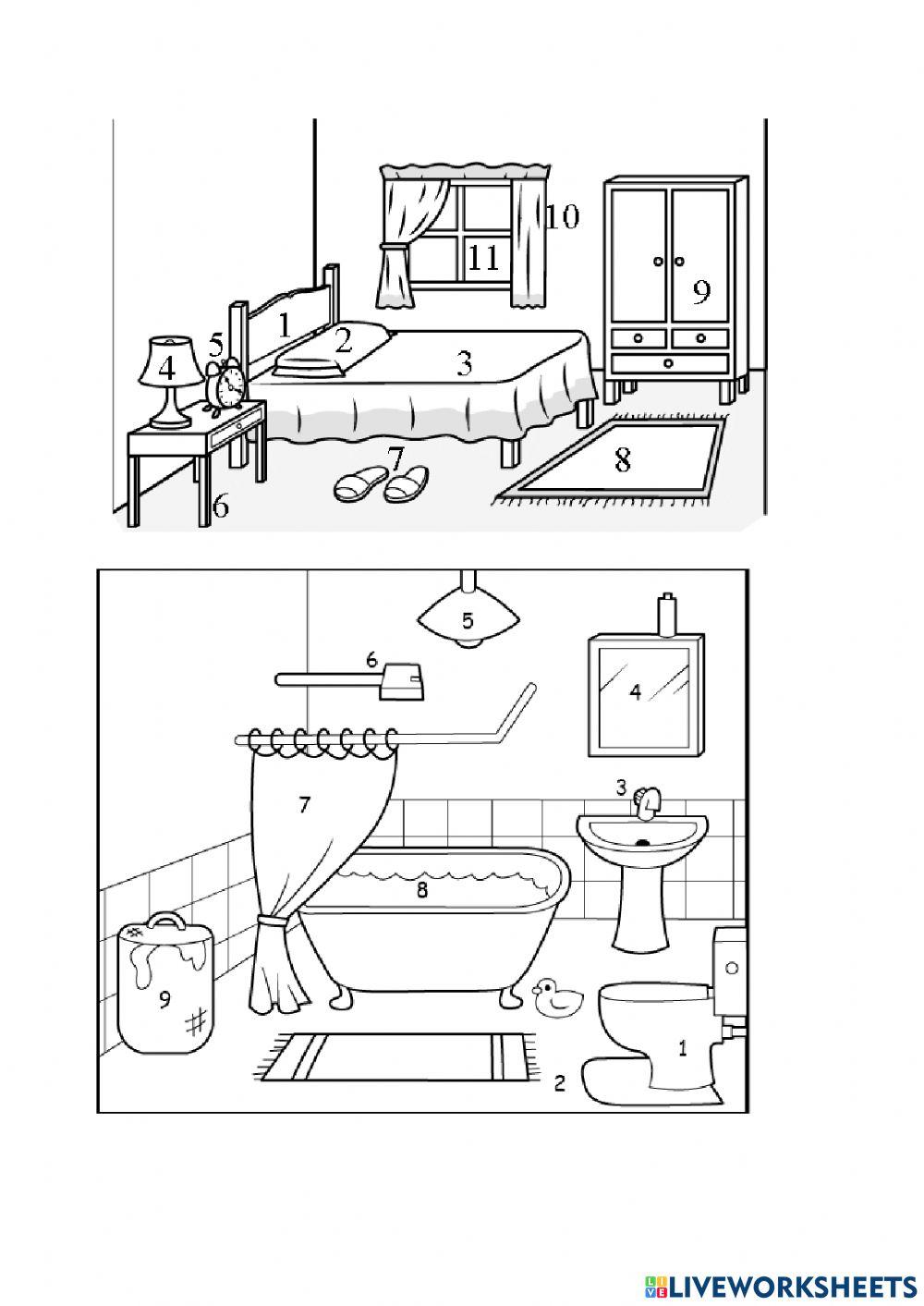 Partes de uma casa fixação