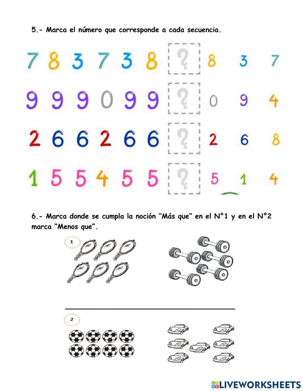 Examen de razonamiento matemático
