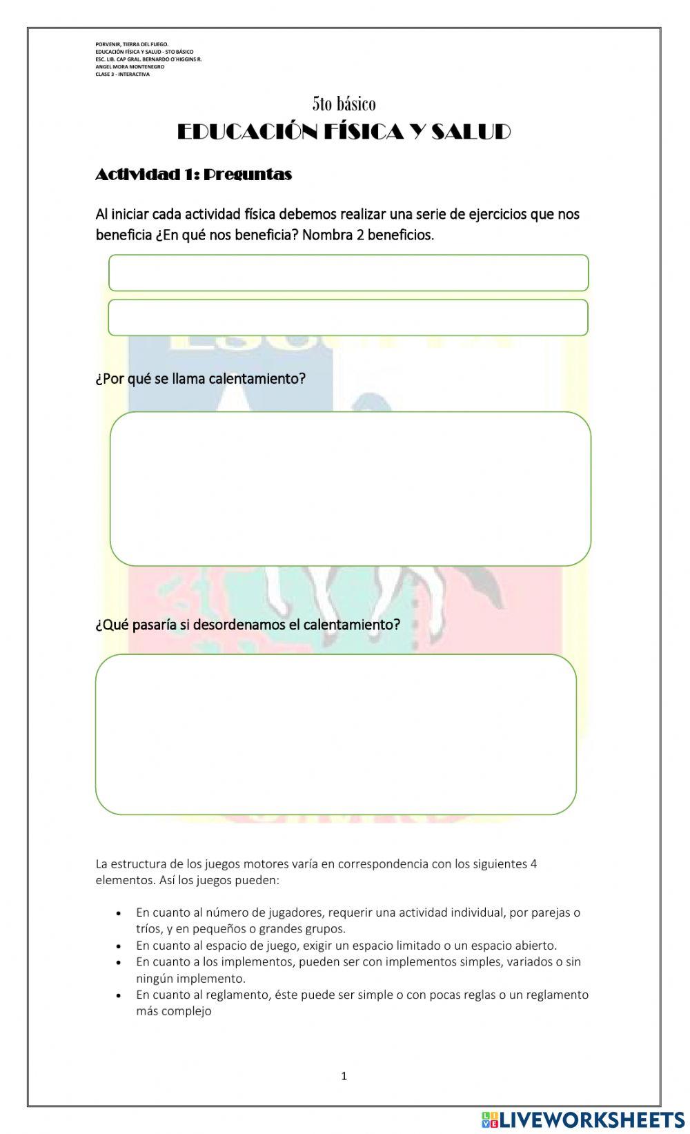 Cuestionario y habilidades reflexivas