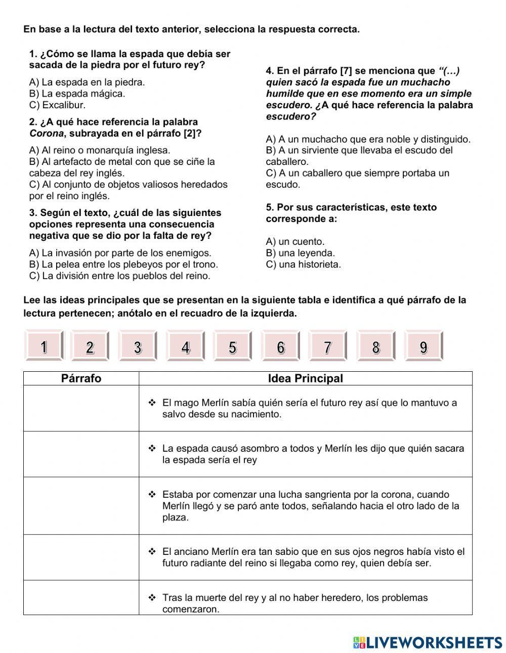 La espada en la piedra