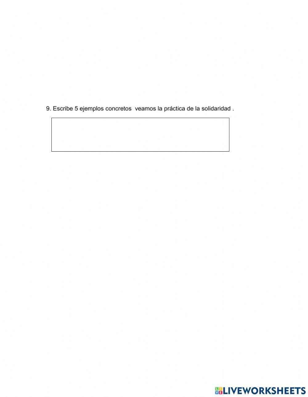 Valor : La solidaridad