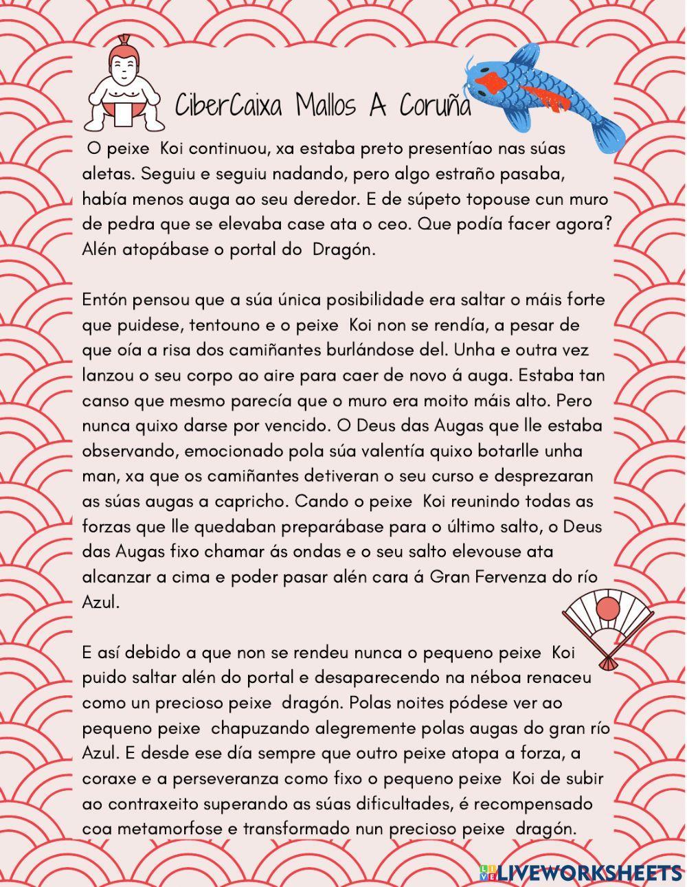 Lenda xaponesa do peixe carpa  Koi