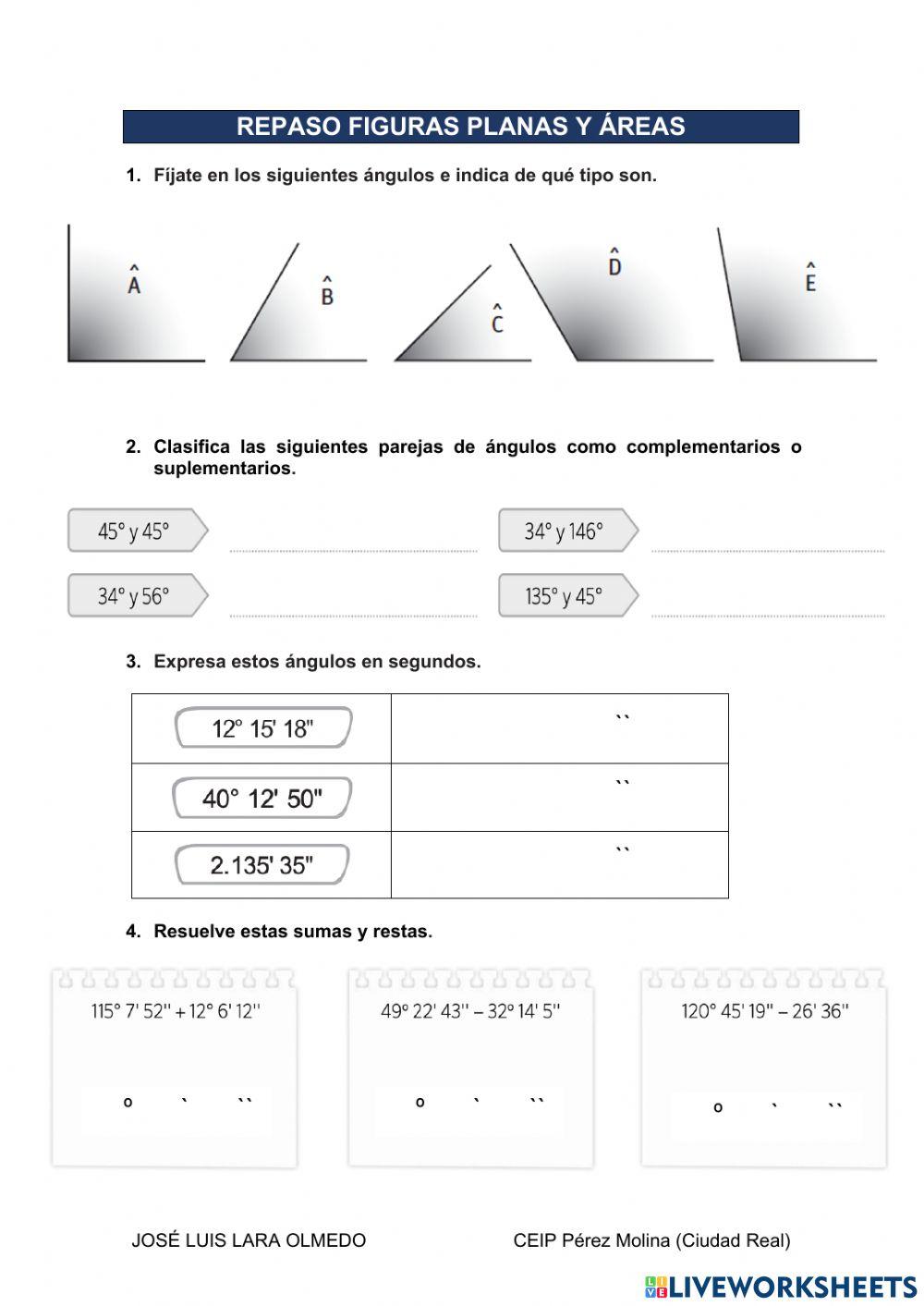 Figuras planas y áreas