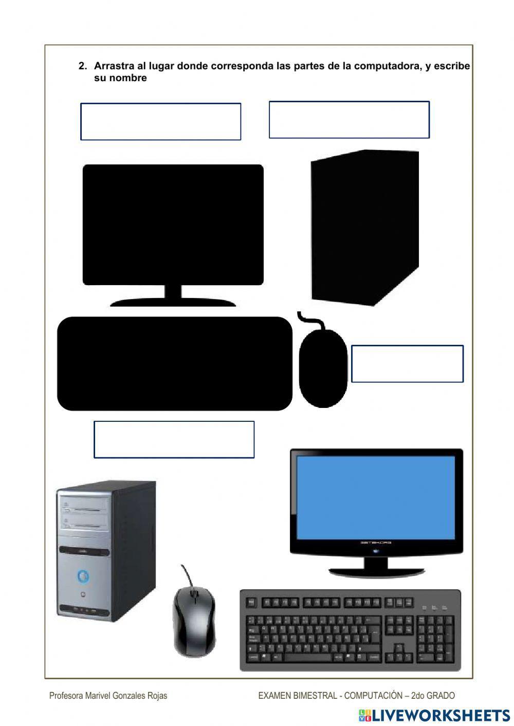 Examen bimestral 2do grado - computación