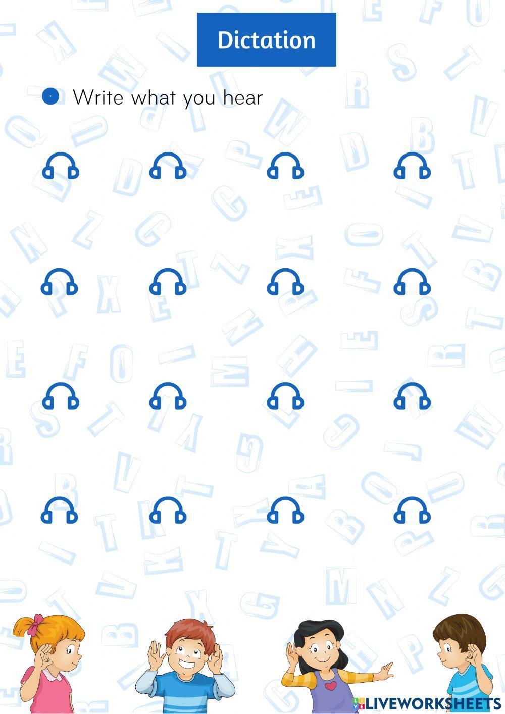 Team Together 1 - Dictation - Units 1-2