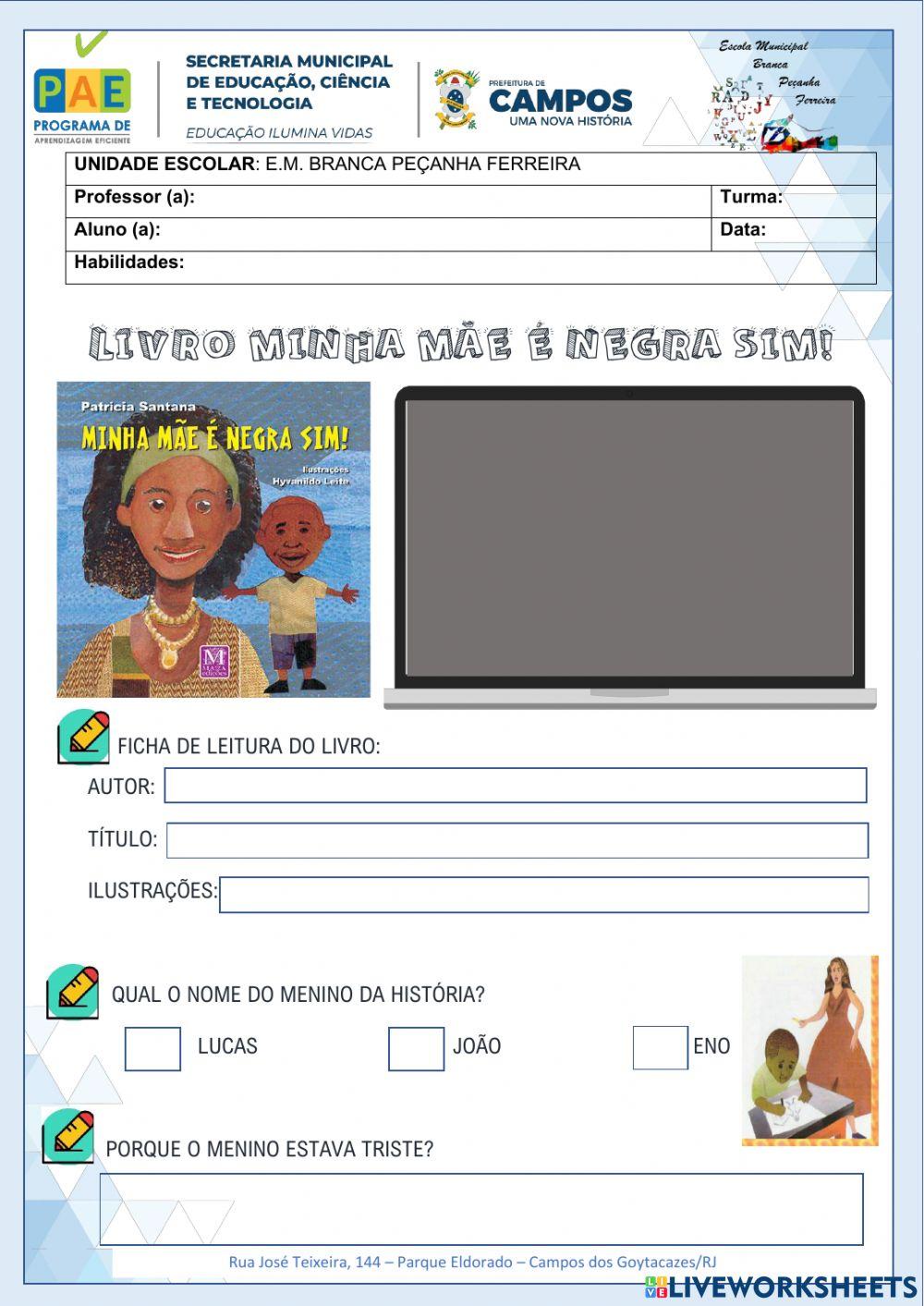 Minha mãe é negra sim