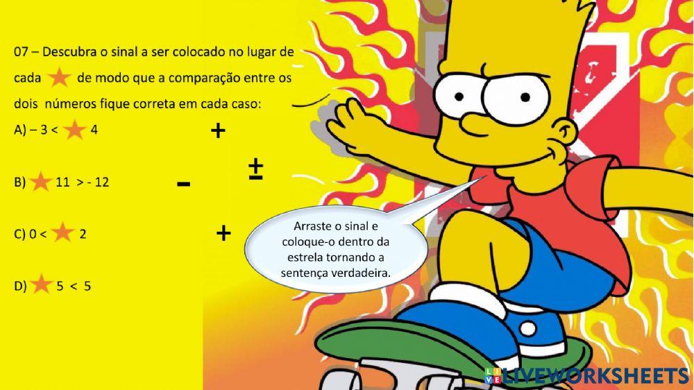 Atividade complementar: números inteiros