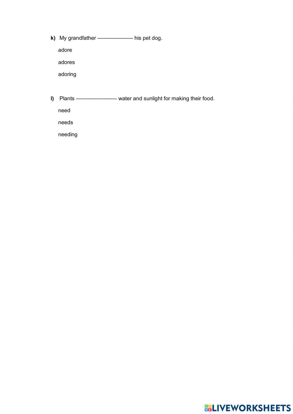 English Test Elementary