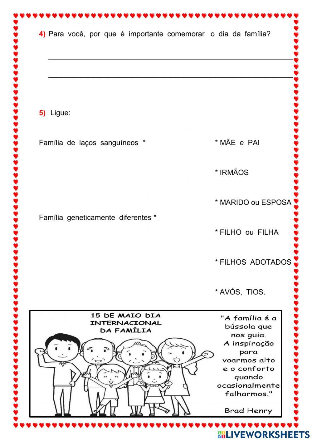 Dia  Internacional da família