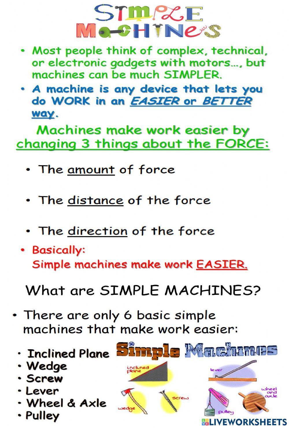 Simple Machines Notes