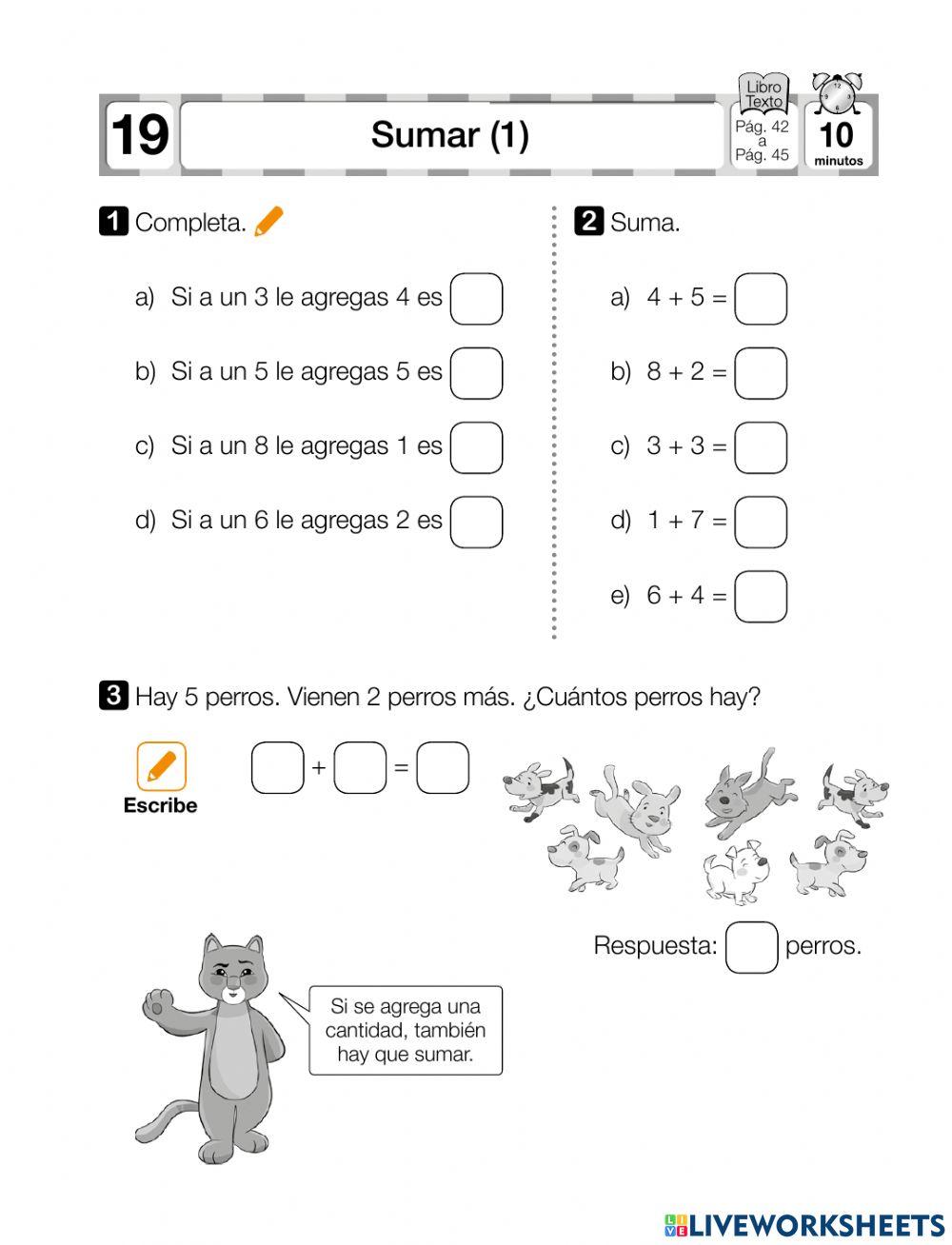 Reforzando las sumas