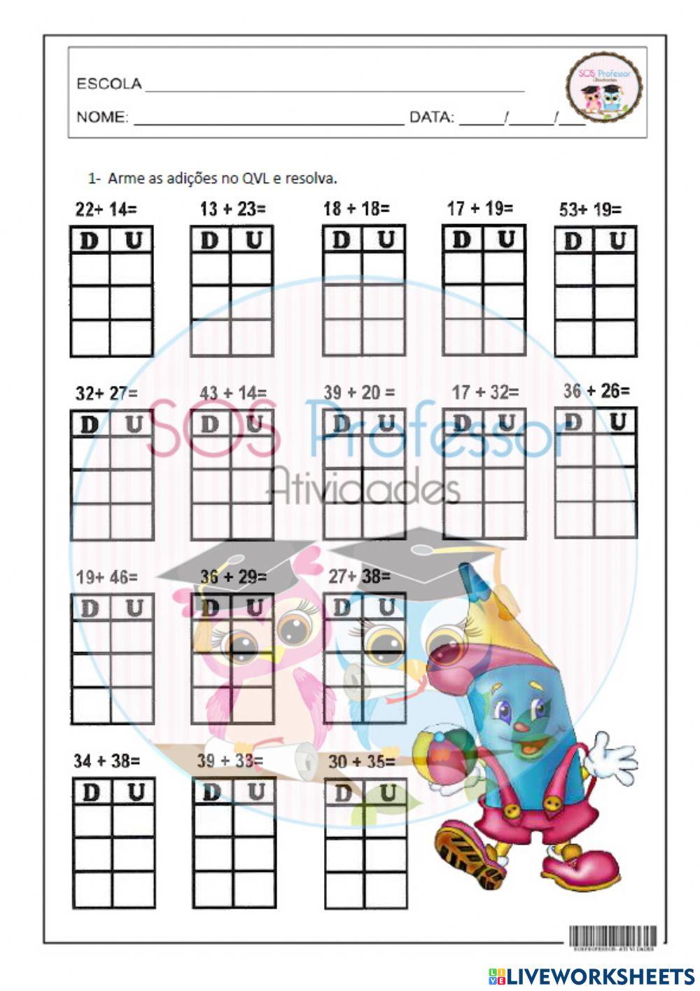 Soma - Quadro valor de lugar