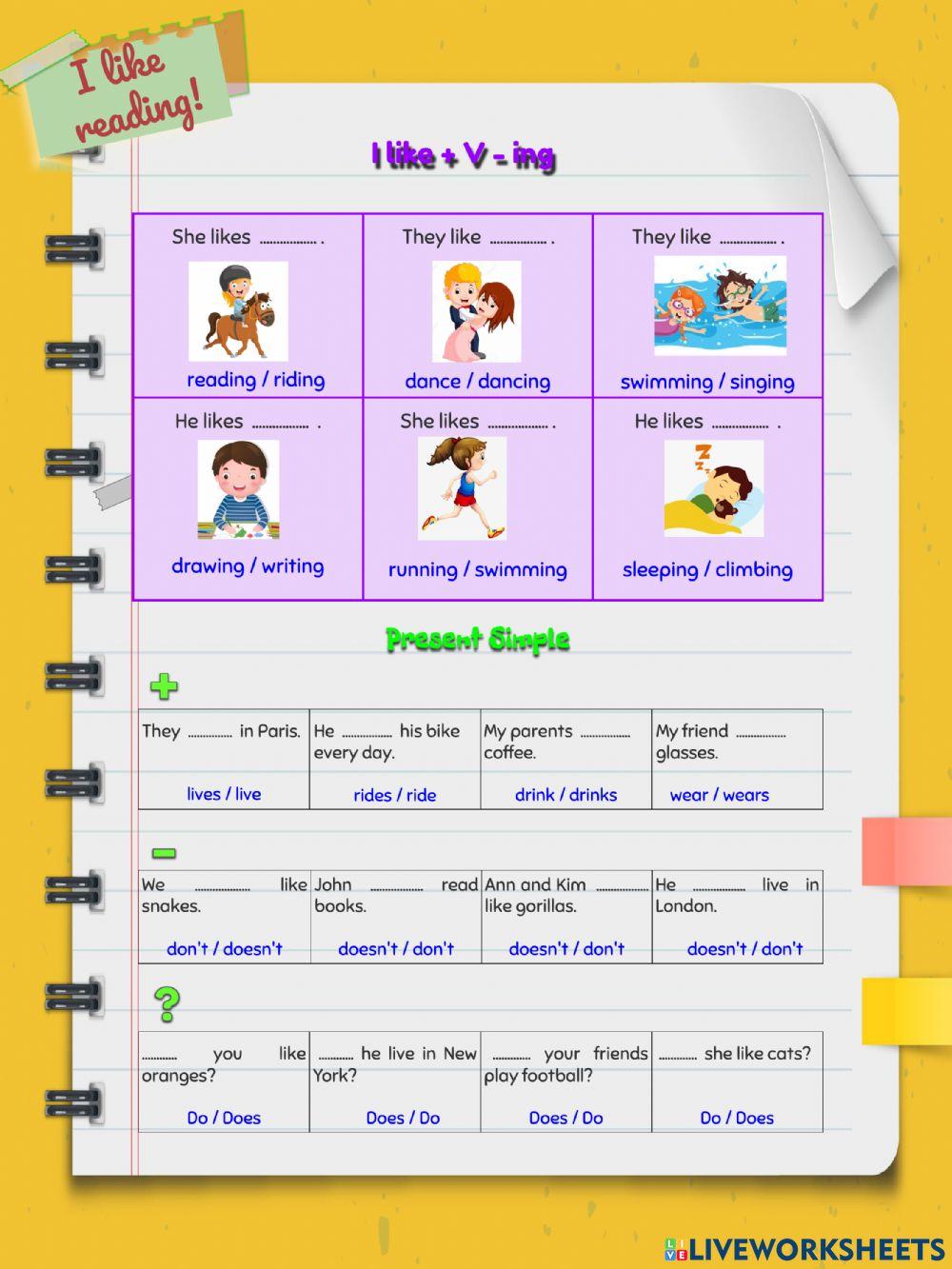 ESL Test for 3-4 Grade