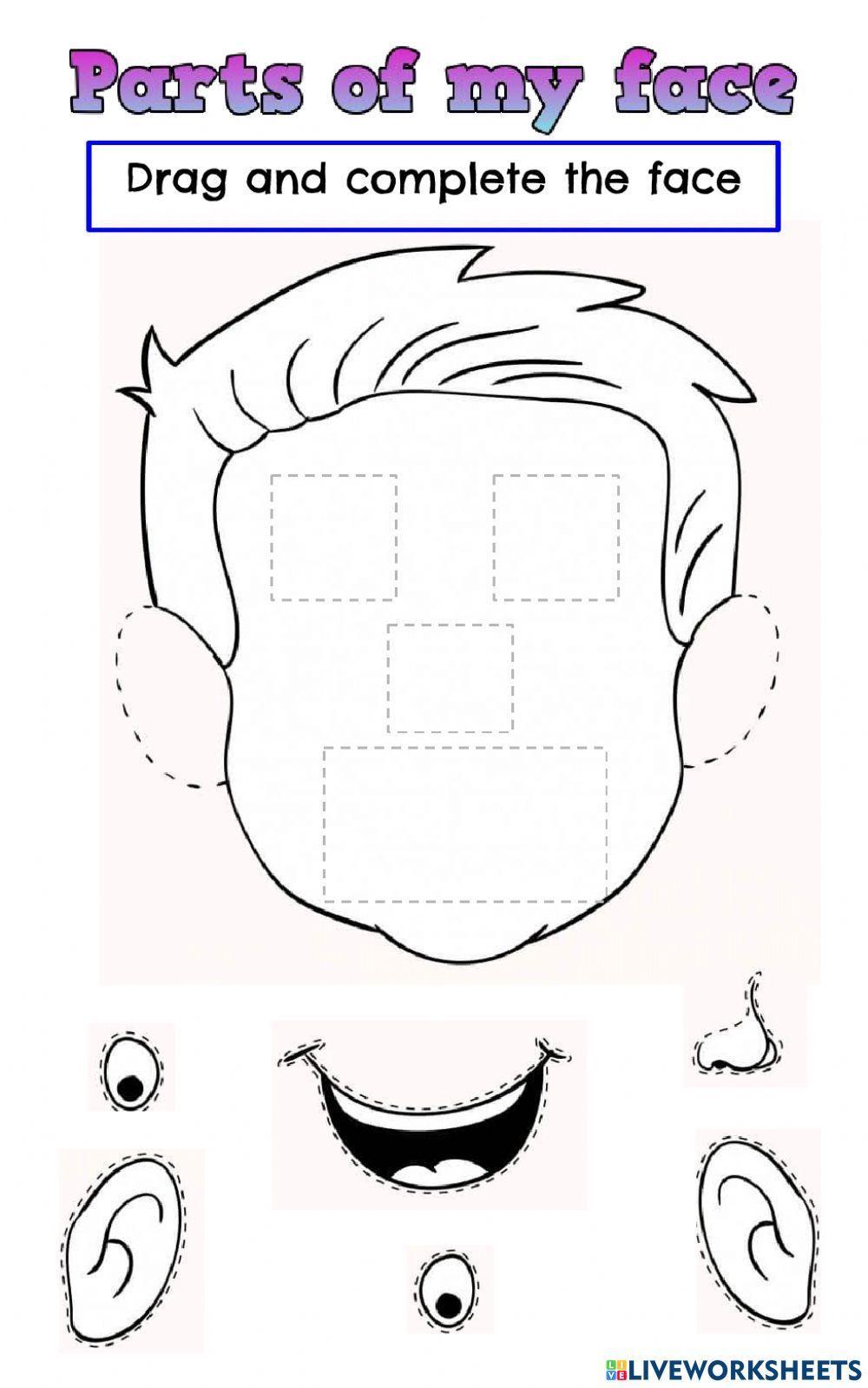 1000227 Parts of the face antog28 LiveWorksheets