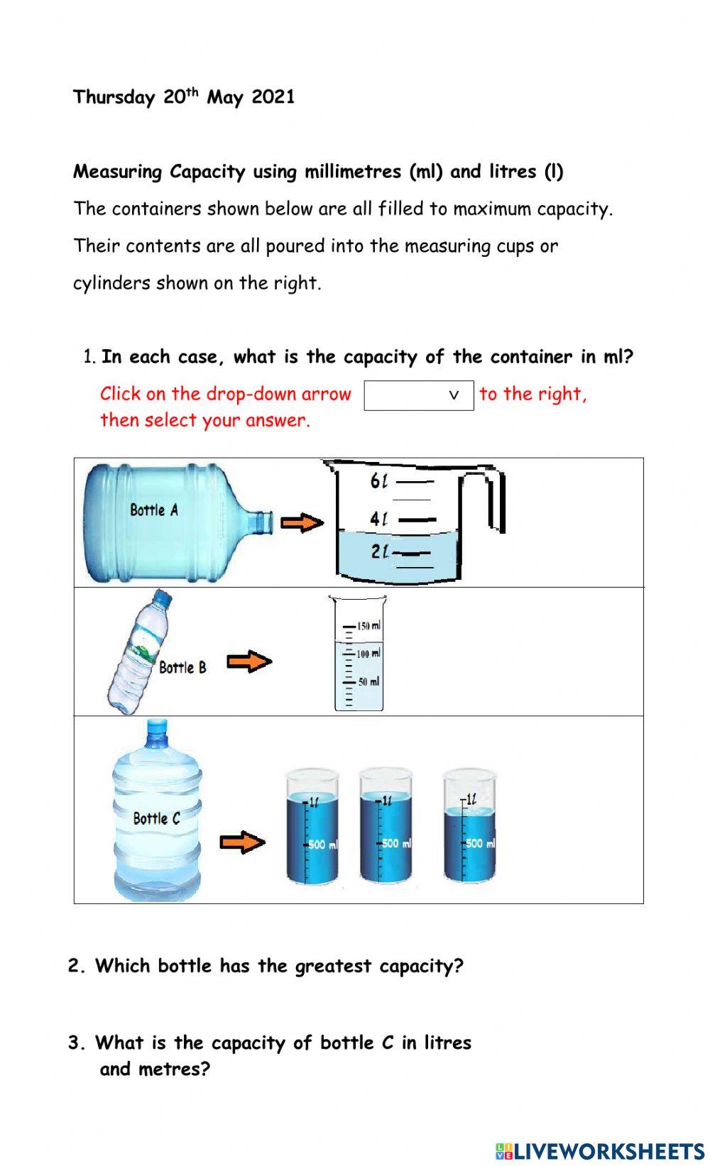 Measuring and comparing capacity