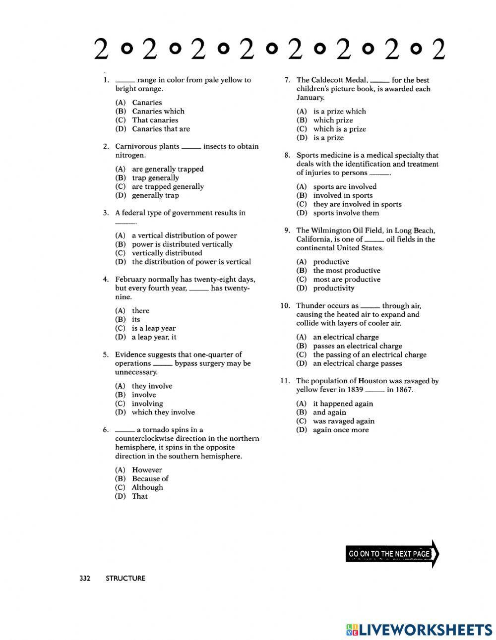 Toefl post structure