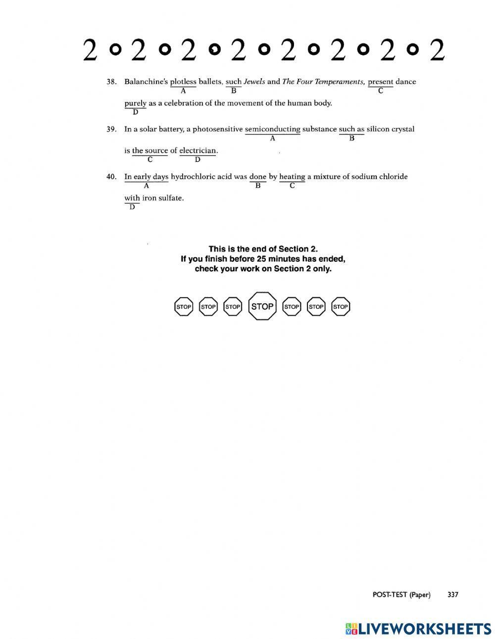 Toefl post structure