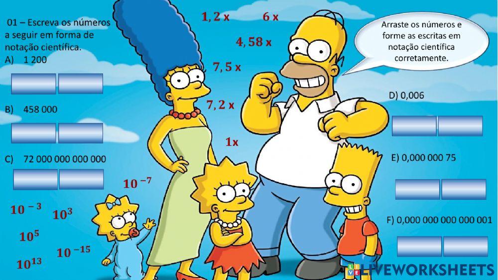 Atividade complementar: NOTAÇÃO CIENTÍFICA