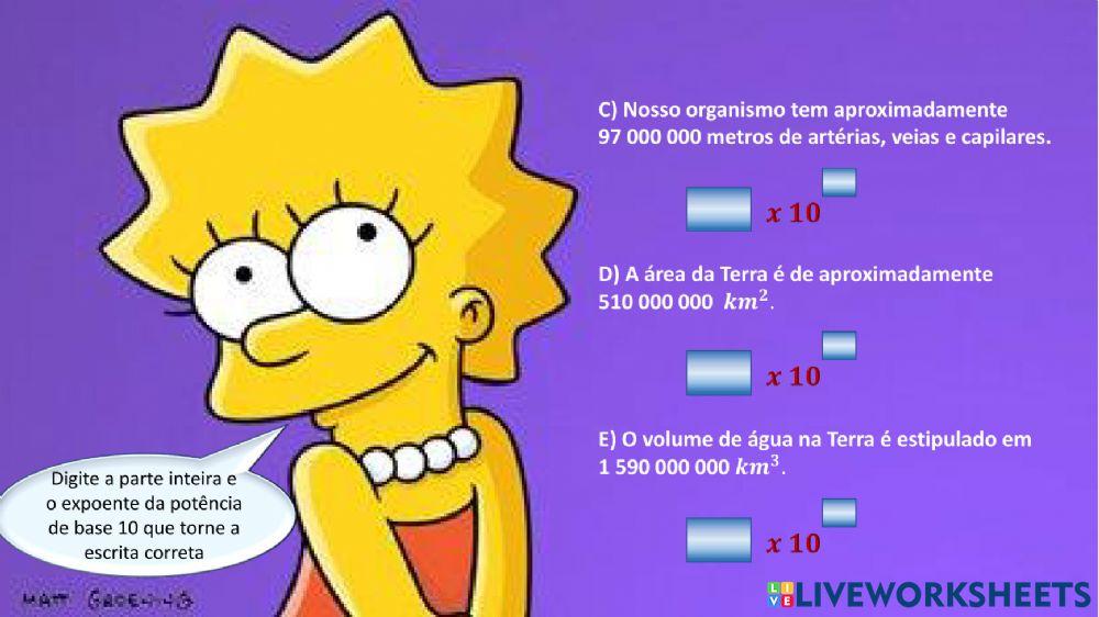 Atividade complementar: NOTAÇÃO CIENTÍFICA