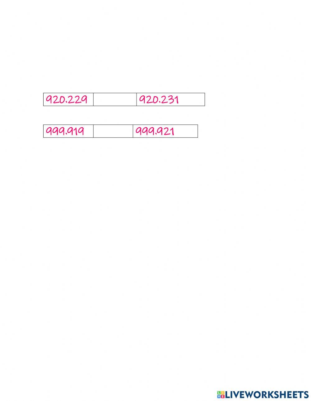 Cantidades de cien miles