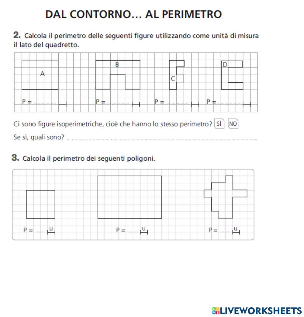 Il perimetro dei poligoni
