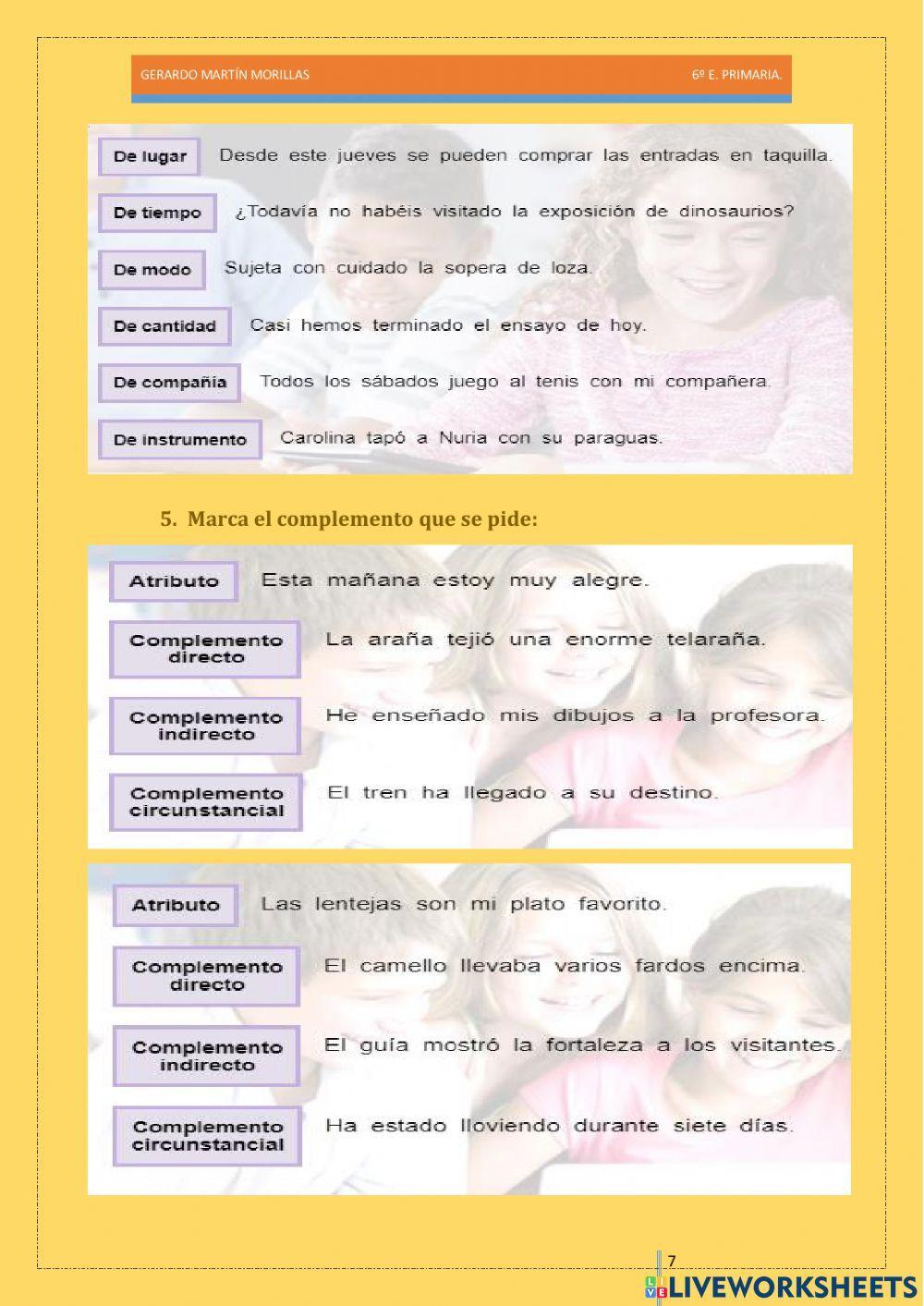 Taller de gramática. Ficha 13.