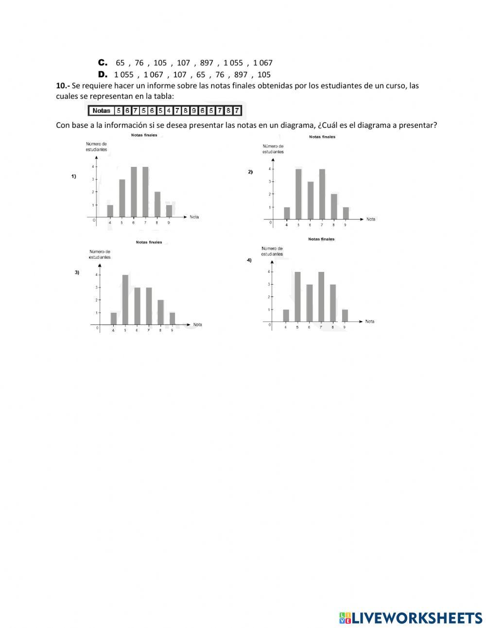 Prueba Diagnostica Matematica