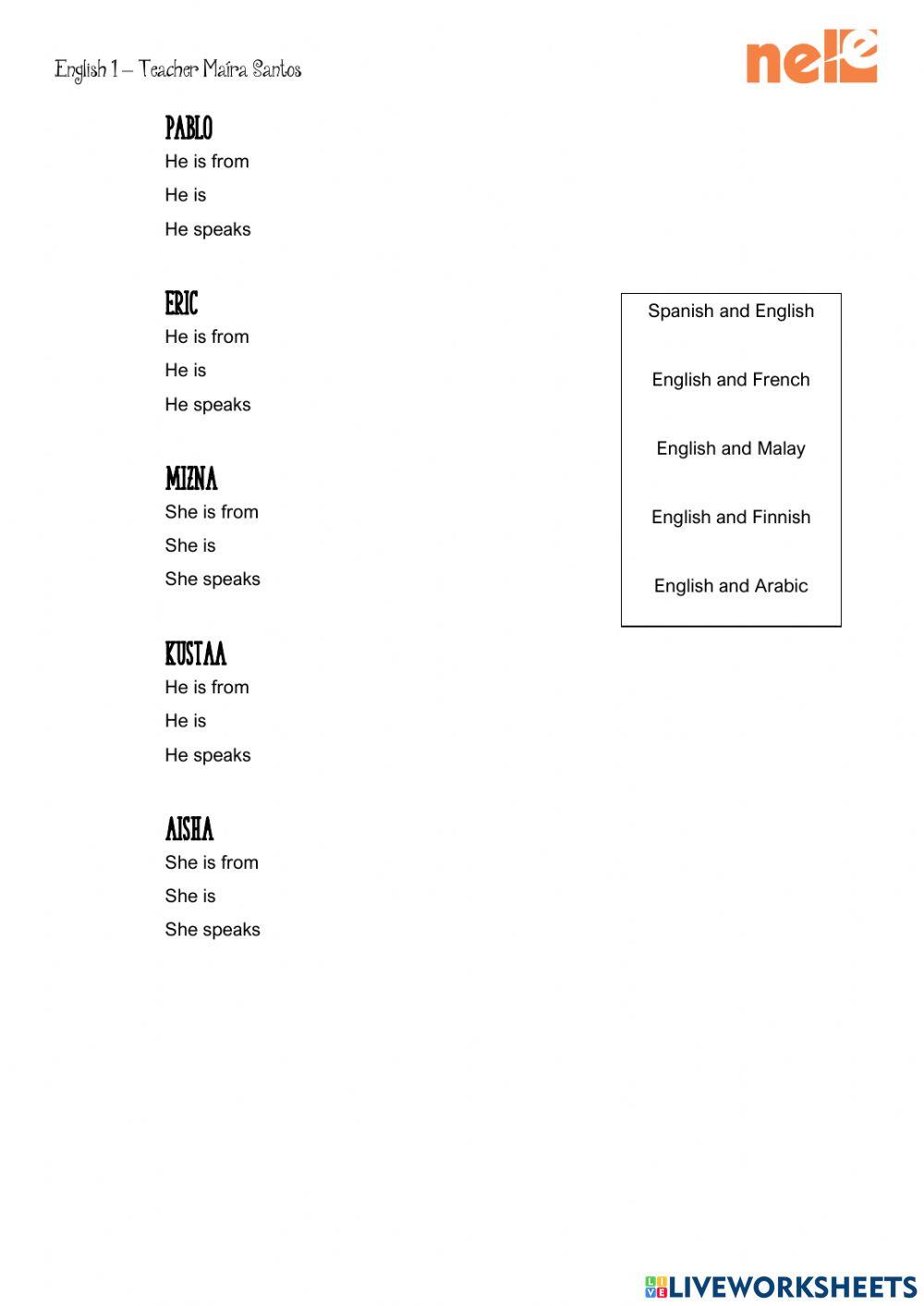 Listening Activity 1