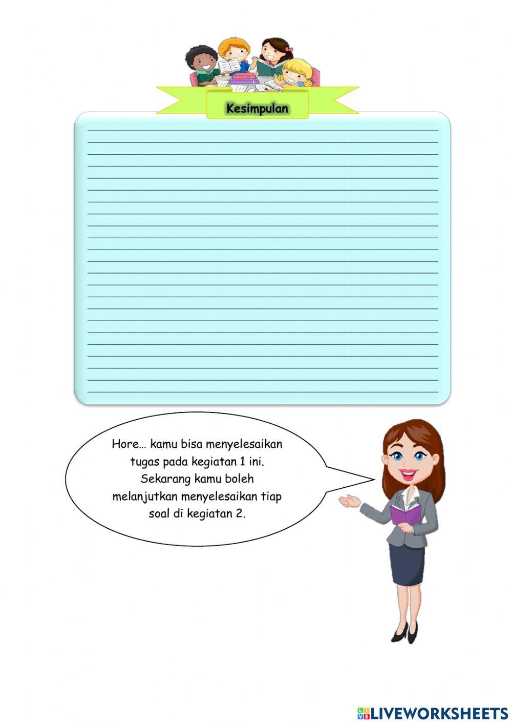 LKPD Tema 9 Subtema 3 Pembelajaran 1 (KELAS 6)