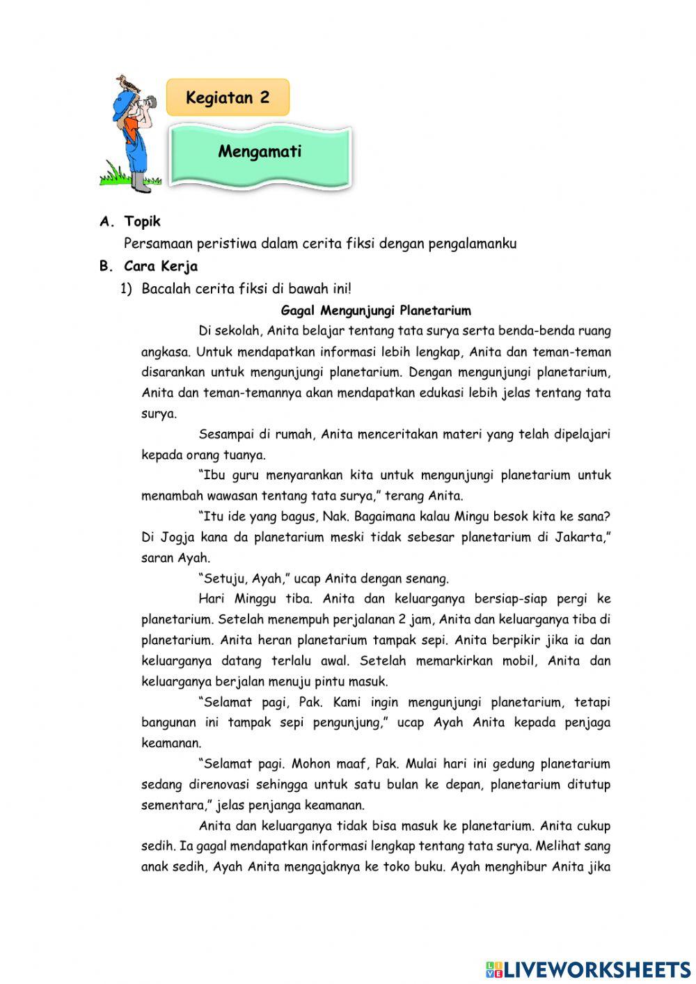 LKPD Tema 9 Subtema 3 Pembelajaran 1 (KELAS 6)