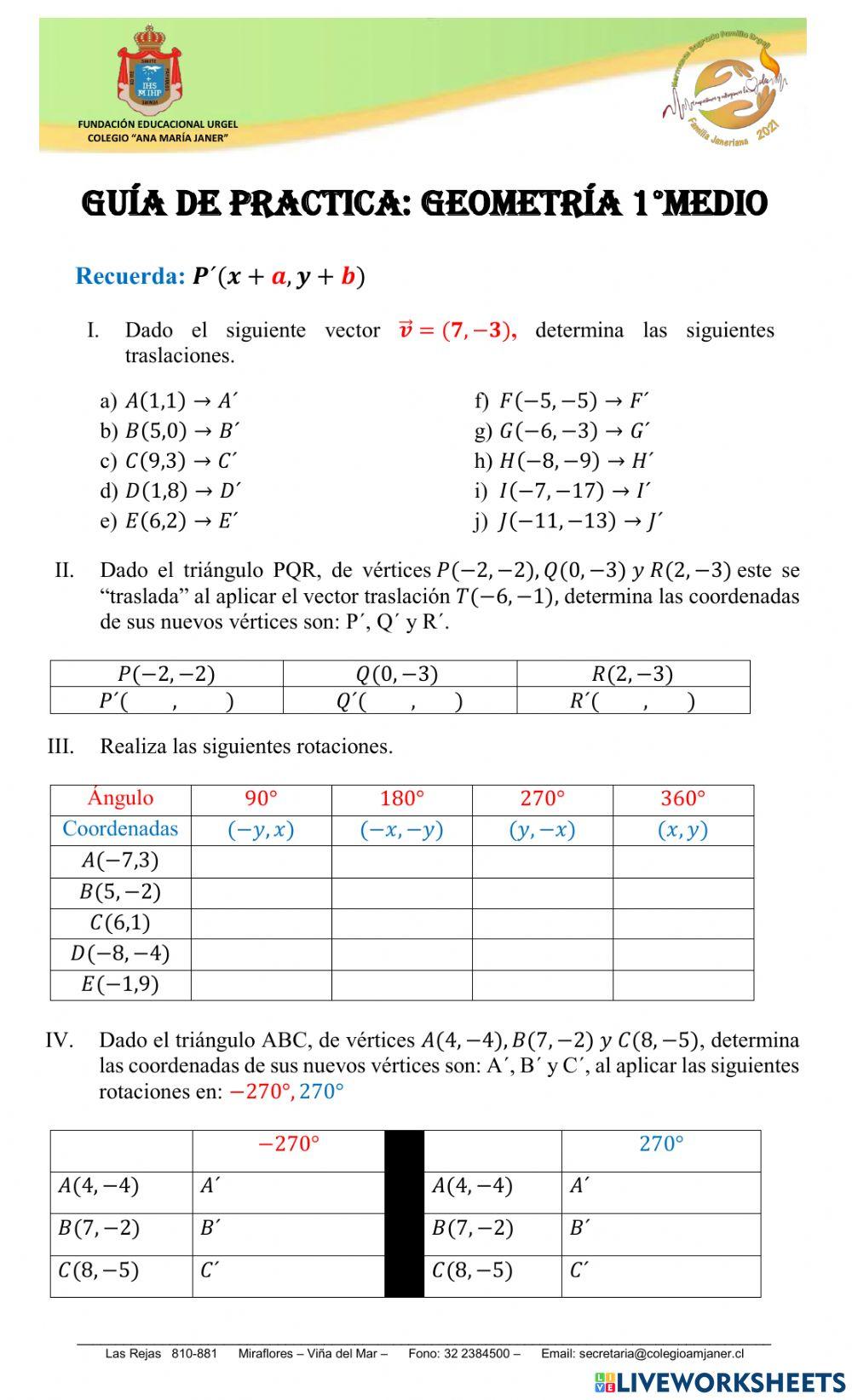 Transformaciones Isométricas