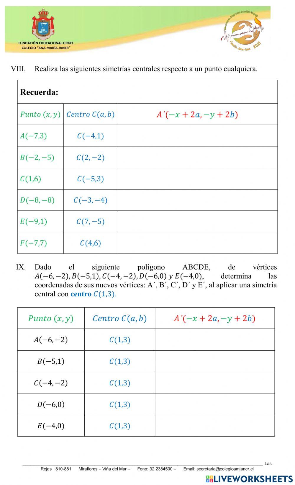 Transformaciones Isométricas