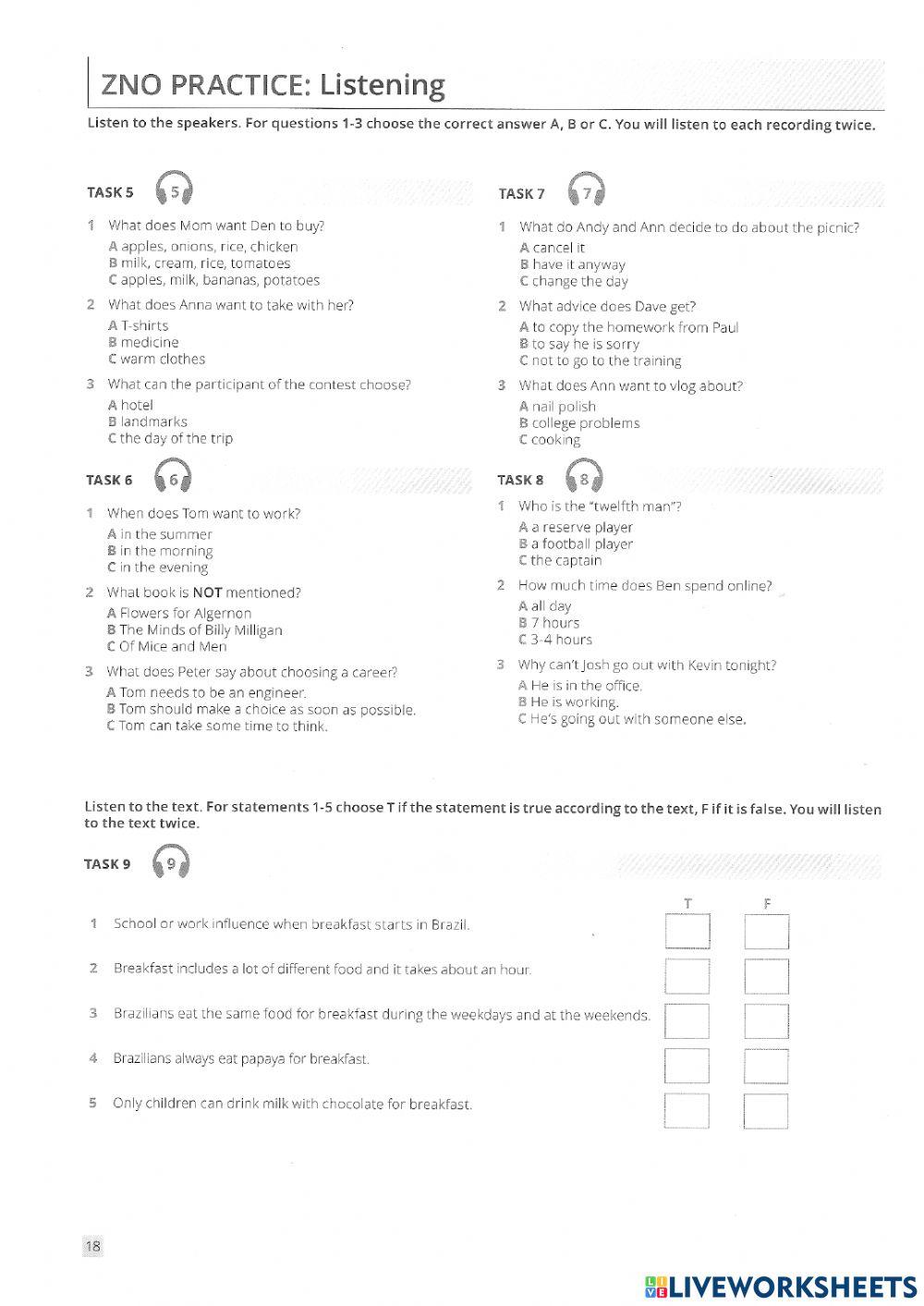 Focus on exams - Listening