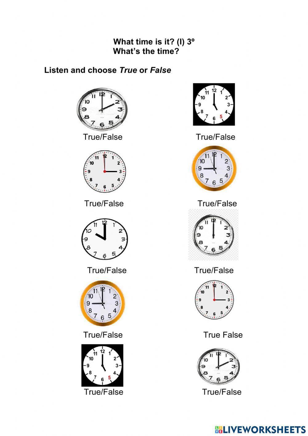 What time is it? I 3º