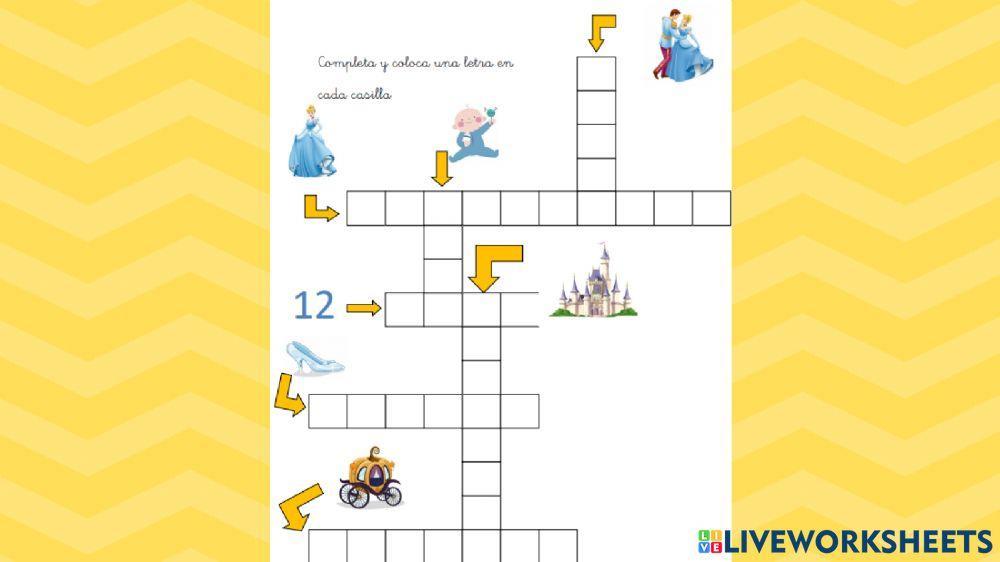 Crucigrama Cenicienta