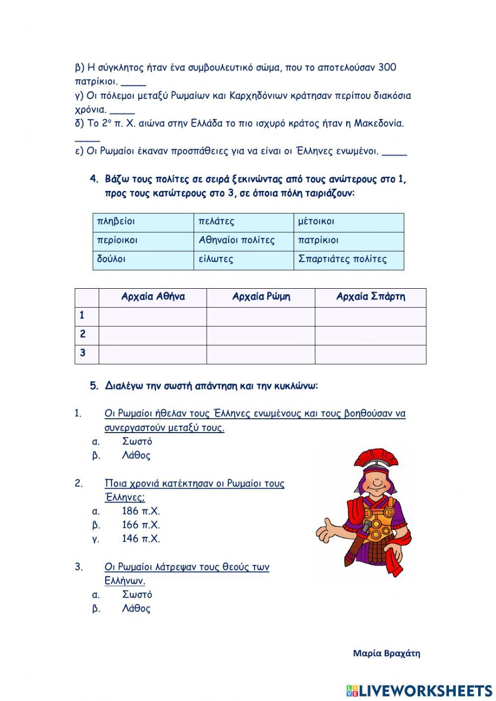 Ρώμη και Ελλάδα