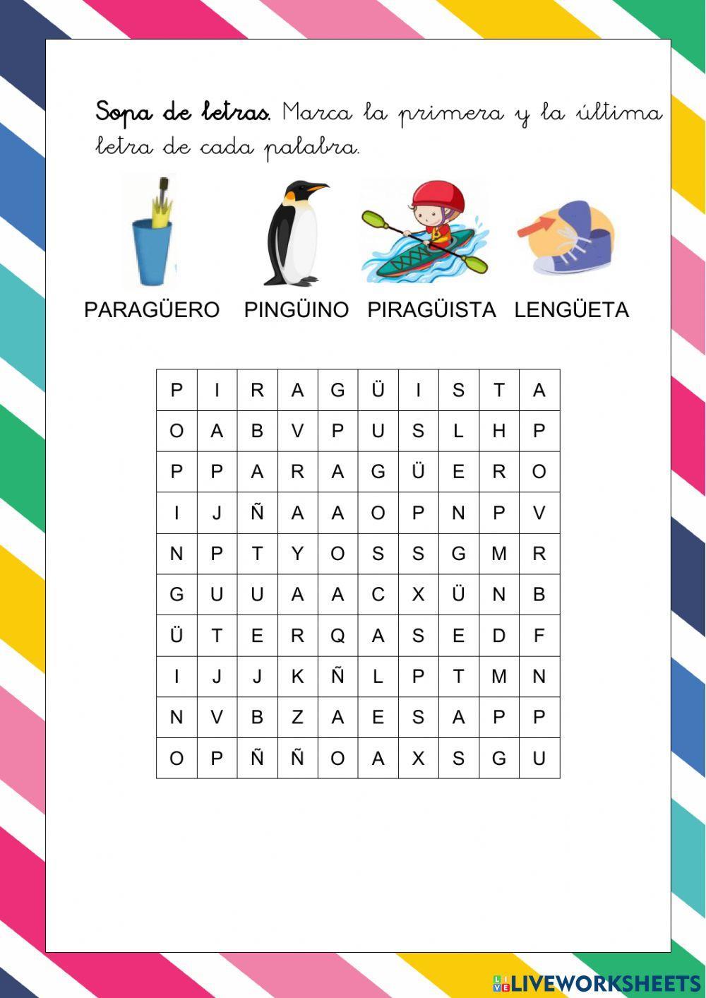 LENGUA 1º Güe, güi.