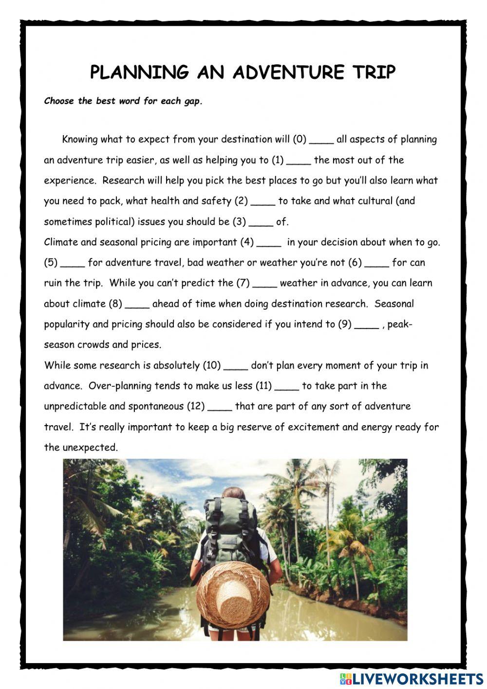 1001651 | Planning an Adventure | estherlee76
